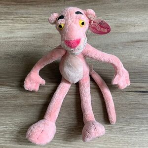 Aurora Pink Panther Doll Bendable Plush Animal Toy Vintage 15120 Collectible